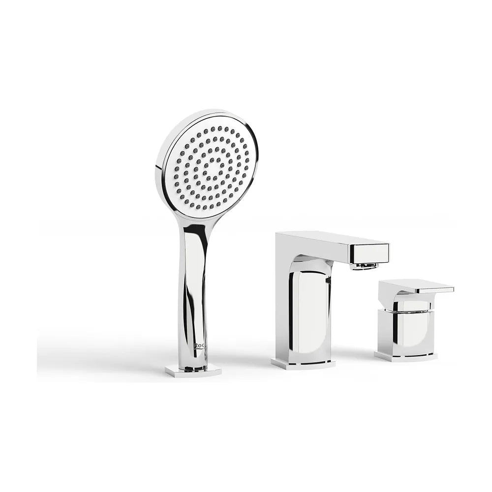 Grifería de repisa para baño ducha con caño central 197 mm monomando cromado Roca - Vista 2