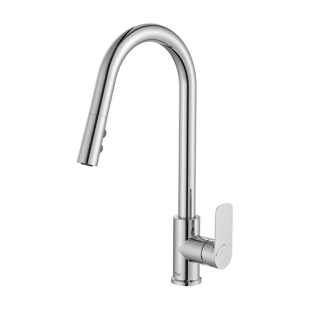 Grifería Cocina Monomando Caño Curvo Giratorio Ducha Extraíble 2 Funciones Roca - Vista 1