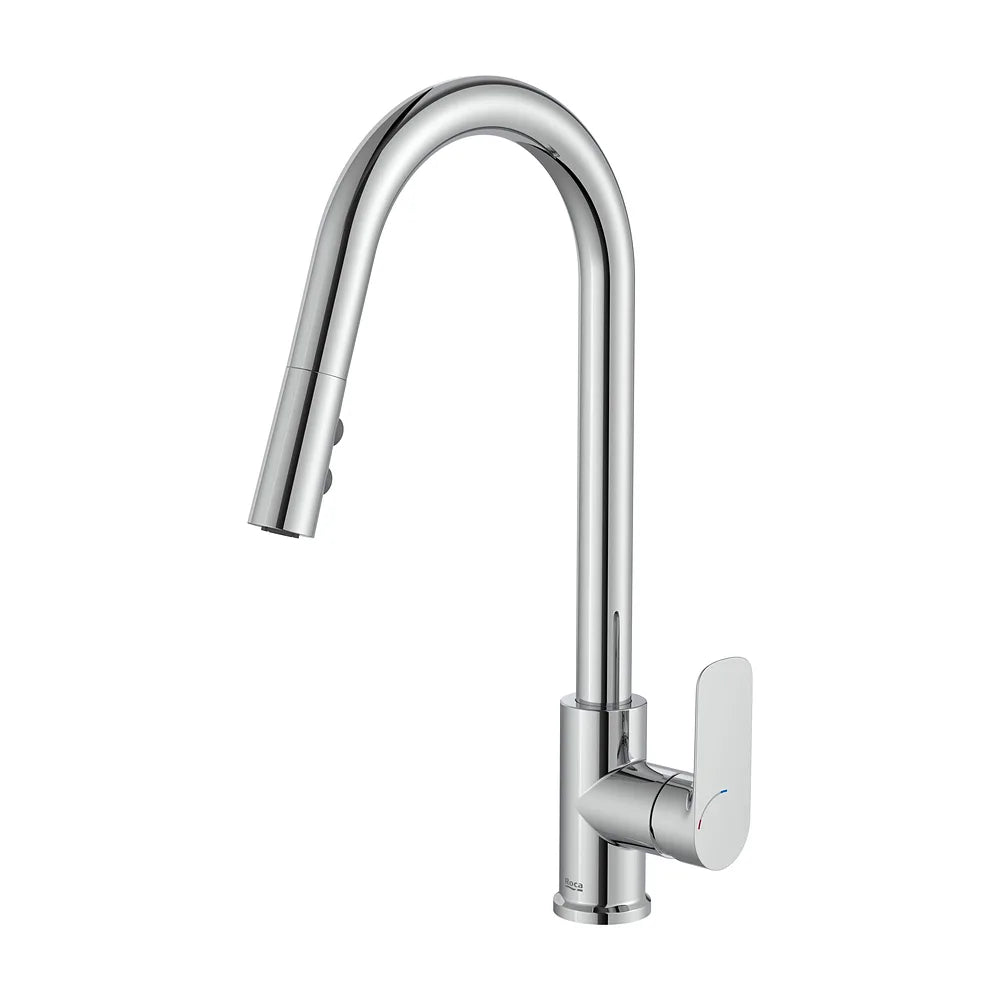 Grifería Cocina Monomando Caño Curvo Giratorio Ducha Extraíble 2 Funciones Roca - Vista 2