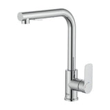 Grifería para Cocina Mixer Tap con Caño Curvo Giratorio y Ducha Extraíble Cromado Roca