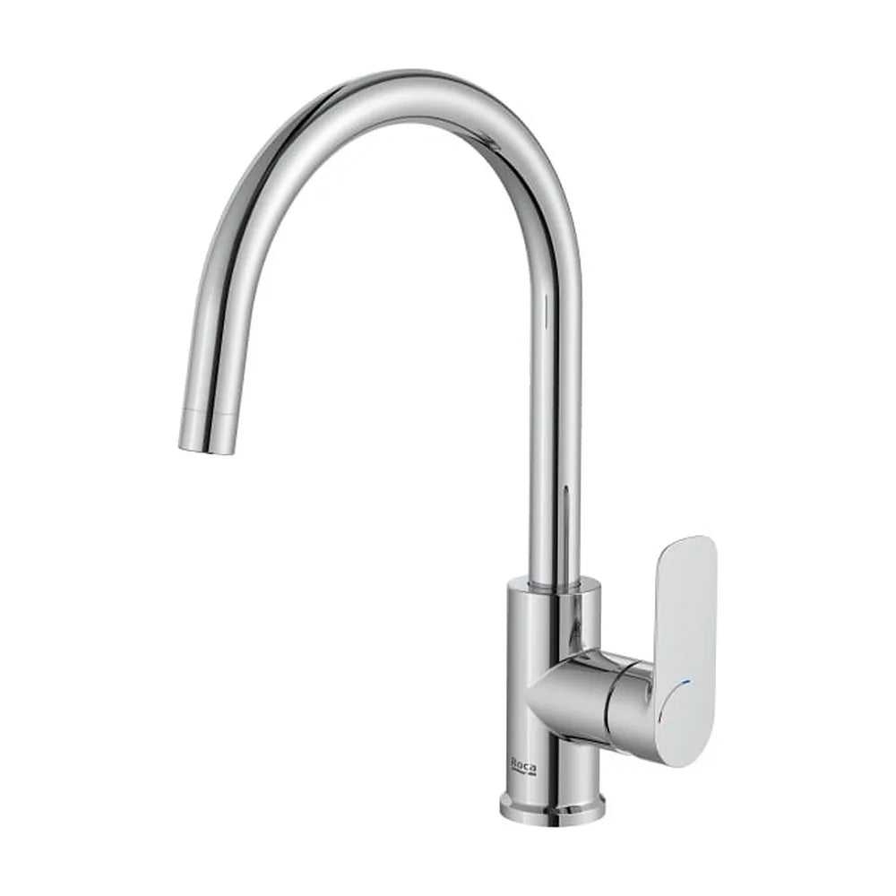 Grifería Cocina Monomando Caño Curvo Giratorio Cromado Roca - Vista 1
