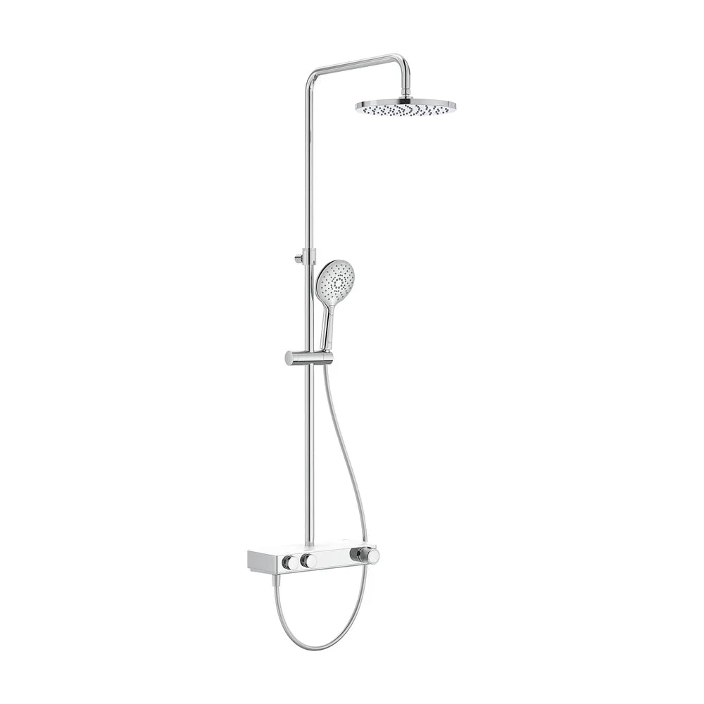 Columna de Ducha Termostática con Repisa Altura Regulable y Rociador Circular de 25 cm Roca - Vista 2