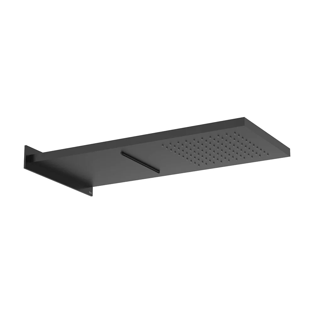 Rociador rectangular de pared acero inoxidable 27x58 cm con 2 funciones Roca - Vista 2