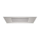 Rociador de techo cuadrado acero inoxidable 50x50 cm 2 funciones Rain Cascada Roca