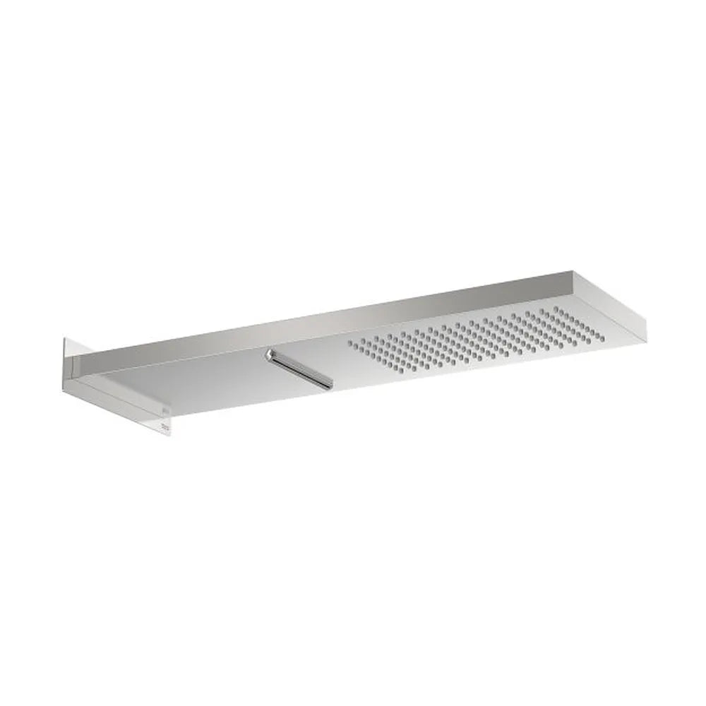 Rociador rectangular de pared acero inoxidable 16 5x53 7 cm 2 funciones Roca - Vista 1