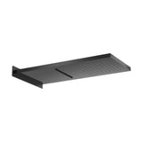 Rociador de pared rectangular acero inoxidable 2 funciones Rain Cascada 27x58 cm Roca