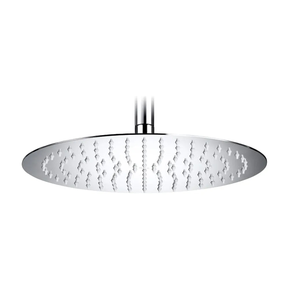 Rociador Circular Orientable Pared O Techo Acero Inoxidable Cromado 20 cm Roca - Vista 1