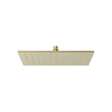 Rociador cuadrado orientable de pared o techo 30x30 cm latón cromado Roca