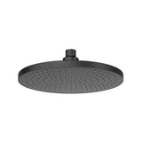 Rociador de ducha circular 23x23 cm con frontal de silicona negro mate Roca