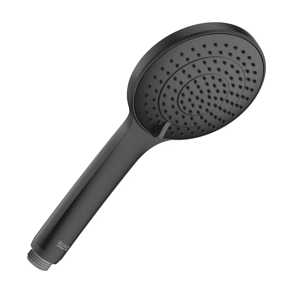 Ducha de mano con 3 funciones circular 110 mm negro mate Roca - Vista 2