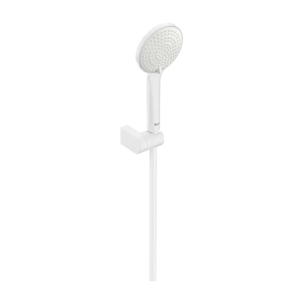 Set de ducha con ducha de mano 110 mm 3 funciones soporte articulado y flexible 170 cm Roca - Vista 1