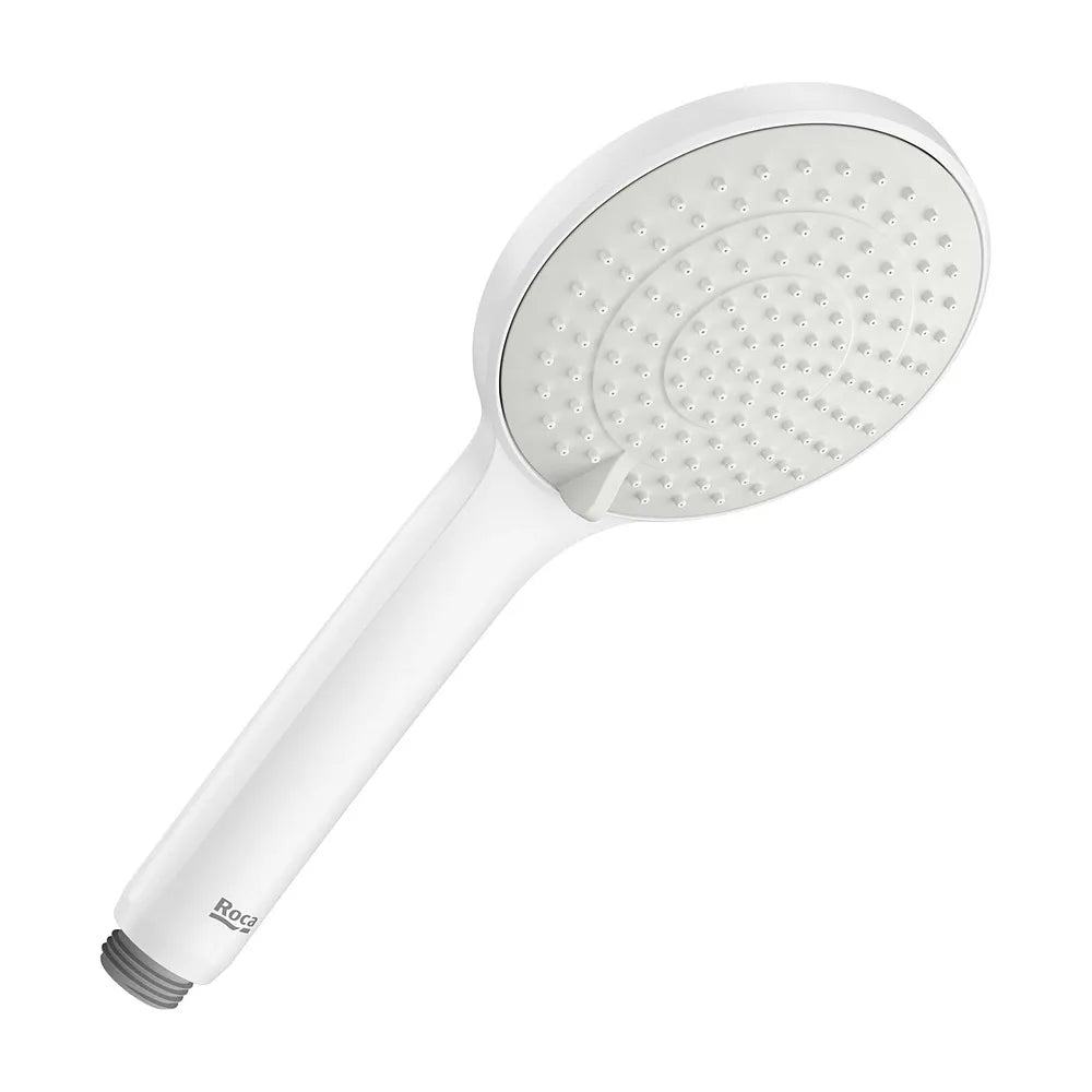 Ducha de mano con 3 funciones circular 110 mm y caudal 6Lmin Blanco mate Roca - Vista 2