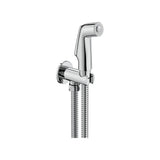 Kit de Chuveirinho para Bidé Com Sistema Auto Stop Ducha de Mão Suporte Mural E Flexível Metálico 120 cm Roca