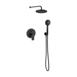 Empotrado Mixer Tap Cala para Baño Ducha Colección Basic Negro Mate Roca