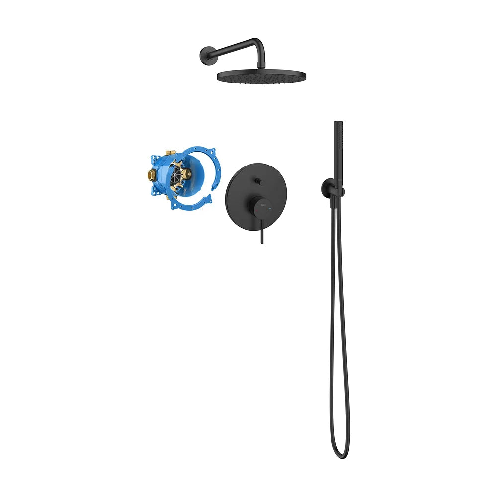 Pack empotrado monomando para baño ducha con rociador 25 cm brazo 40 cm Roca - Vista 2