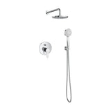 Pack Basic empotrado monomando para baño ducha con rociador circular 20 cm Roca