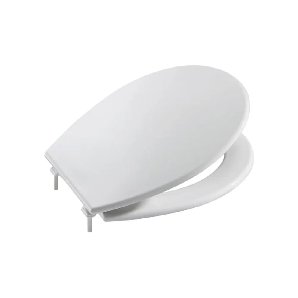 Asiento y tapa de plástico para inodoro universal blanco 43x36x5 cm Roca - Vista 1