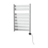 Sèche serviettes électrique mural 300 W acier chromé 50 x 80 cm thermostat 4 niveaux minuteur 2 h Roca