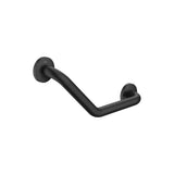 Asa de baño angular 135º negro mate para movilidad reducida con fijaciones Roca