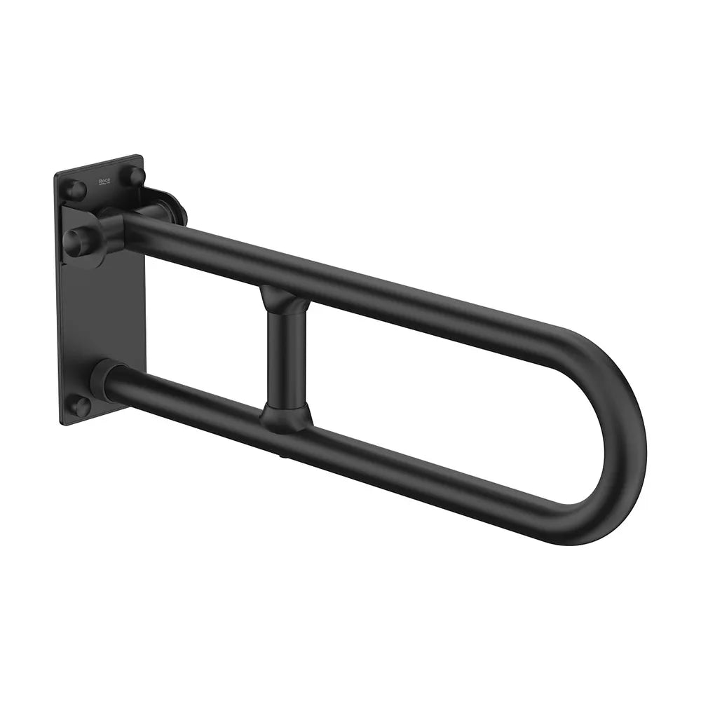 Asa de baño abatible negro mate 60x9x22 cm para movilidad reducida Roca - Vista 2