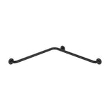 Asa angular de baño para personas movilidad reducida 84x84 cm negro mate Roca