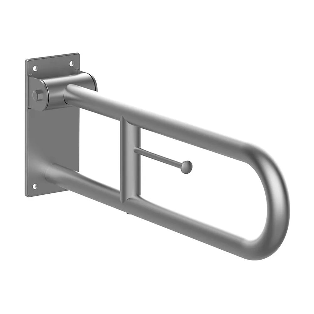 Asa de baño abatible con portarrollo acabado mate 32 mm para movilidad reducida Roca - Vista 2