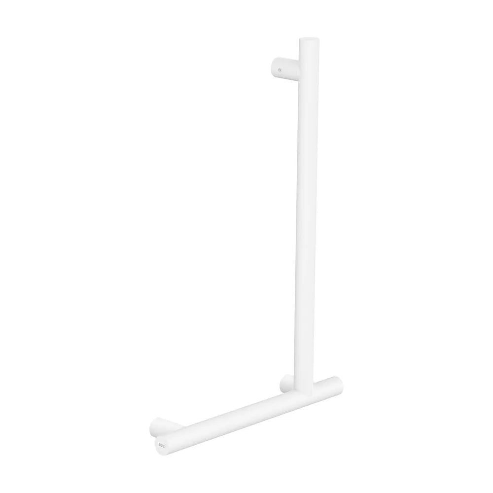 Asa angular de baño 90 grados derecha para movilidad reducida blanco mate Roca - Vista 2