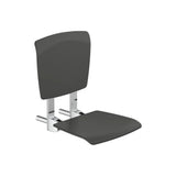 Asiento de ducha abatible portátil con respaldo para movilidad reducida 50x37 cm Roca