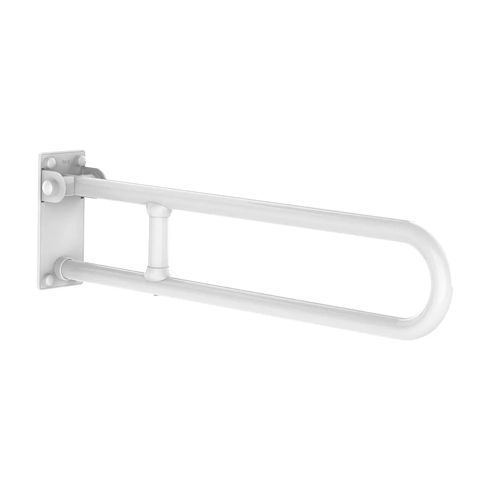 Asa de baño abatible antibacteriana para movilidad reducida blanca Roca - Vista 2