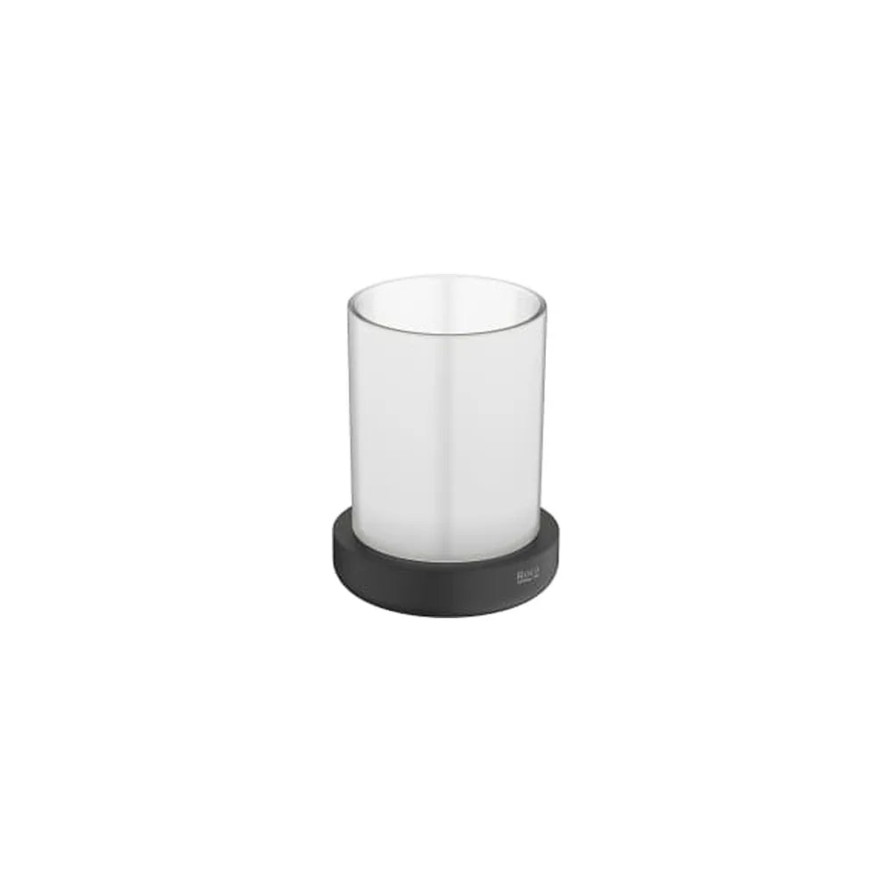 Portavaso de encimera diseño minimalista negro mate 8.7x8.7x11.2 cm Roca - Vista 1