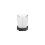 Portavaso de encimera diseño minimalista negro mate 8.7x8.7x11.2 cm Roca