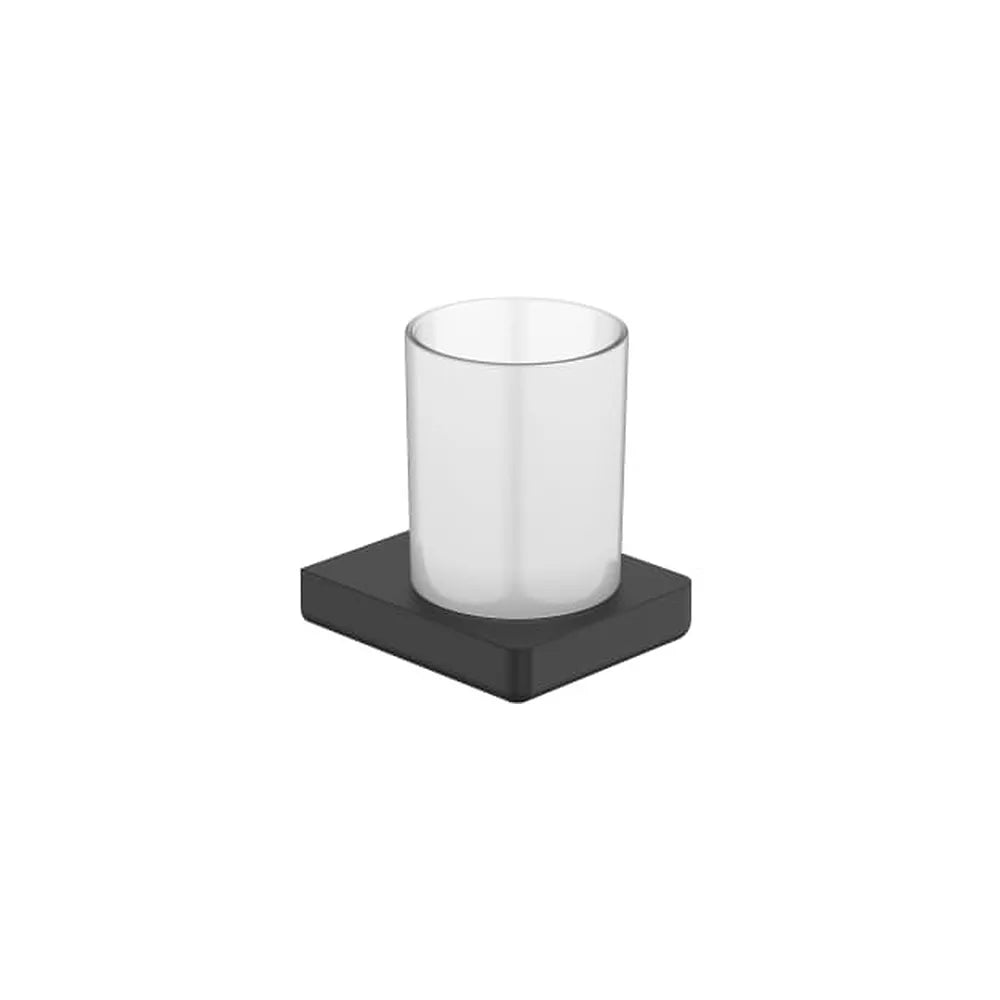 Portavaso de Pared Diseño Minimalista Tempo 11x9x11cm Negro Mate Roca - Vista 1