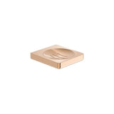 Porte savon mural en métal chromé anticorrosion rose métallisé 12 x 11 cm kit de fixation Tempo Roca