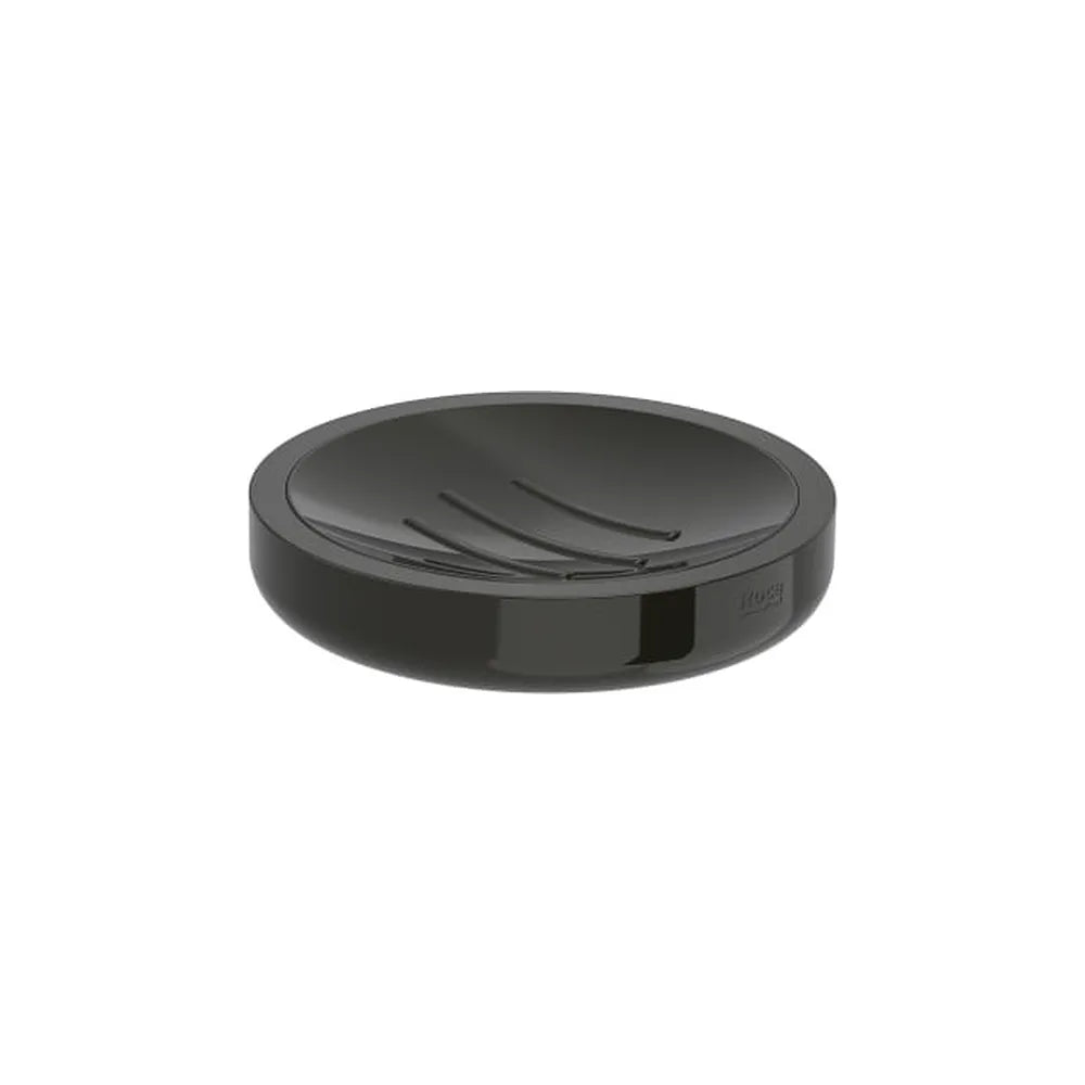 Jabonera de encimera metal negro titanio 11x11 cm Roca - Vista 1