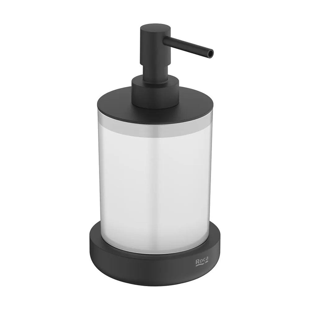 Dosificador de encimera negro mate 9.7x9.4x16.5 cm para baño Roca - Vista 2