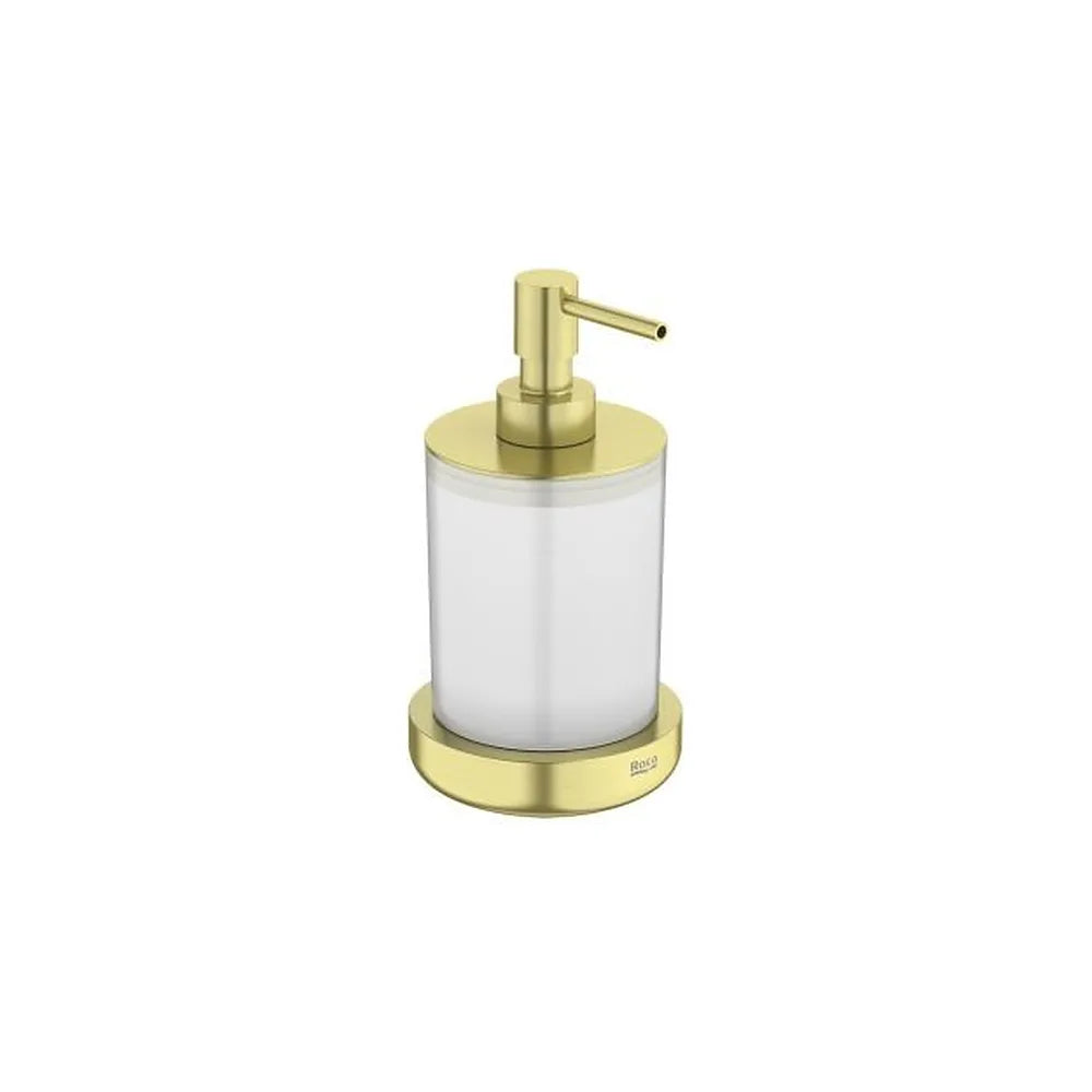 Dosificador de encimera de cristal y metal 9.7x9.4x16.5 cm para baño Roca - Vista 1