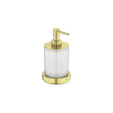 Dosificador de encimera de cristal y metal 9.7x9.4x16.5 cm para baño Roca