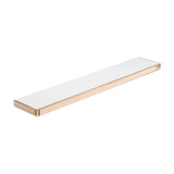 Repisa mural de cristal y metal 60x11 cm diseño minimalista Tempo Roca