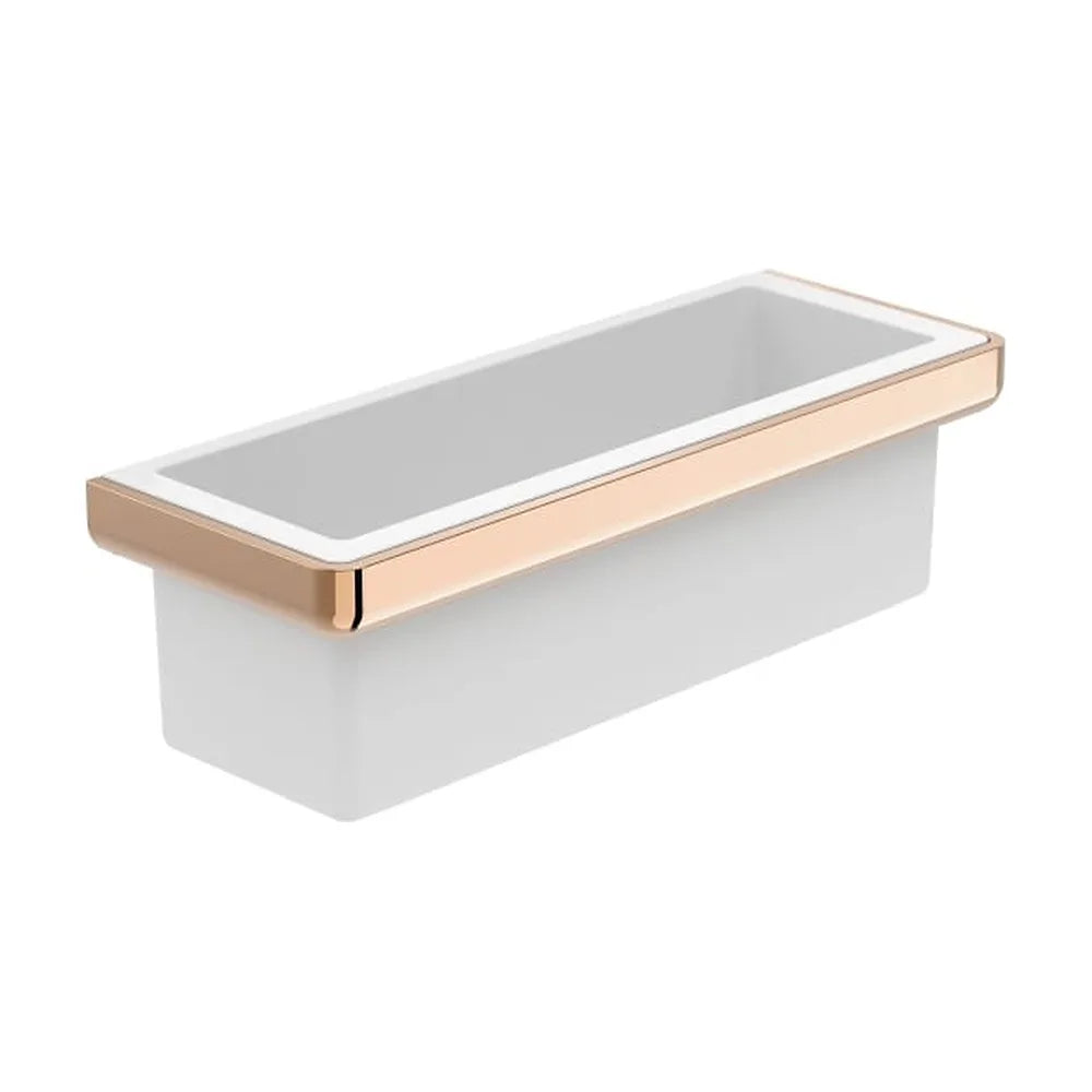 Contenedor Mural de Metal Cromado Brillante Tempo 30x11cm Roca - Vista 1