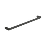 Barre porte serviette lavabo 60 x 7 cm finition titane noir chromé anticorrosion minimaliste Tempo Roca