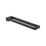 Toallero doble negro titanio cepillado 42x4x8 cm Roca
