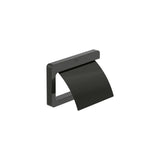 Portarrollo con tapa mural metal negro titanio 15x2 4x11 6 cm Roca