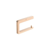 Open Wall-Mounted Toilet Roll Holder Polished Chrome Metal 2x9.5 cm Tempo 15x2 cm Roca