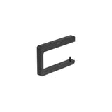 Porte rouleau mural sans couvercle en métal noir mat design minimaliste compact 15 x 2 x 9.5 cm Roca