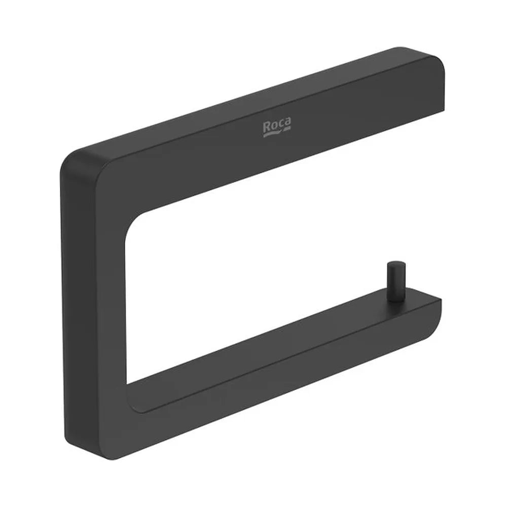 Portarrollo mural sin tapa metal negro mate 15x2x9 5 cm Roca - Vista 2