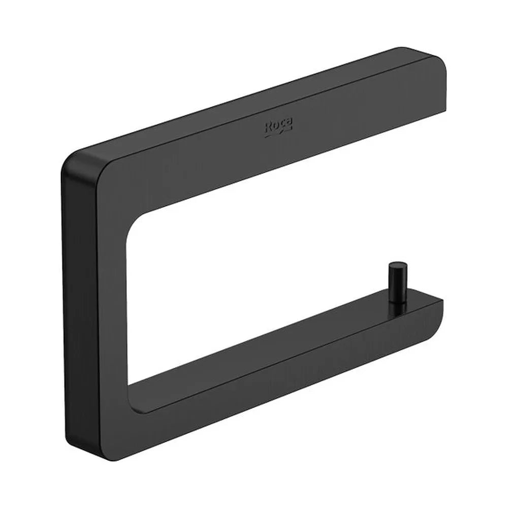 Portarrollo Sin Tapa Mural Metal Titanio Cepillado 2x9 5 Cm Tempo 15x2 cm Negro Roca - Vista 2