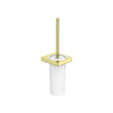 Porte brosse WC mural en plastique finition chrome brillant design minimaliste collection Tempo Roca