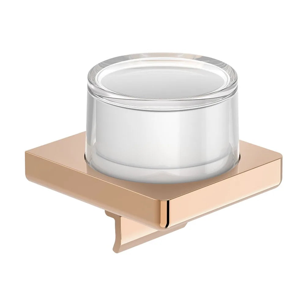 Dosificador de pared con fijaciones en cristal y metal 12x11x11 cm Roca - Vista 2
