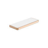 Repisa mural de cristal y metal 30x11x2 5 cm cromado brillante anticorrosivo Roca