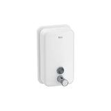 Dispensador de jabón líquido mural 800 ml acero inoxidable blanco mate Roca